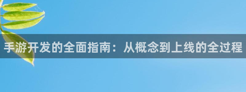 非凡游戏官网：手游开发的全面指南：从概念到上线的全过程